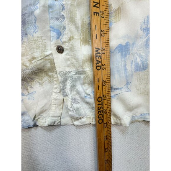 Batak Bay Mens Hawaiian Button Up Shirt Size M Tropical Short-Sleeve - Picture 8 of 12